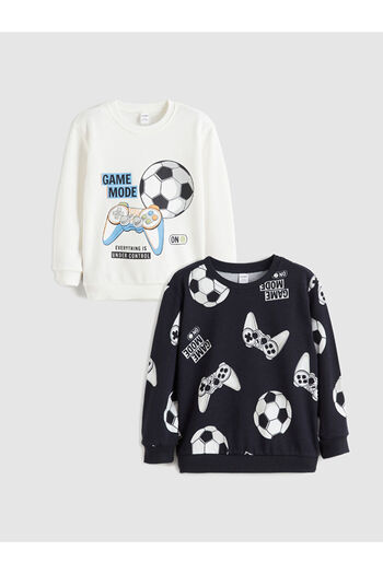 LC Waikiki Create Your Style with Uzg Store |   Crew Neck Boys' Sweatshirt 2-Pack