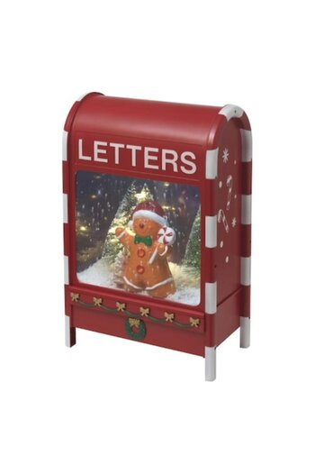 OEM Musical Santa Claus Mailbox Decoration with LED, 3 AA Batteries, 23 x 14.5 x 37 cm