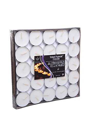 D.Dept. Yolan Scented Small Candle Set White 7x7 Inch, 50 Pieces