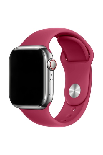 Compatibil Apple Silicone Strap, Apple Watch 2/3/4/5/6/7/8/9/10 42mm/11 42mm/SE, 38/40/41/42mm S/M, Rose Red