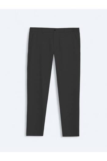 Kip Black Woven Jogging Fit Casual Trousers