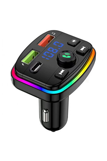 Tim FM Auto Modulator M11 with Bluetooth, Hands-Free, Quick Charge 3.1A, Blue LCD, USB/TF, Universal Com
