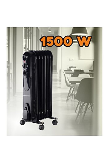 Hausberg Calorifer electric cu ulei , 3 trepte, 600-900-1500 W, 7 elementi 110 mm x 580 mm