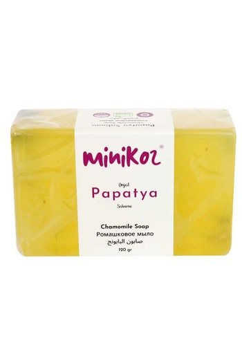 Minikoz Chamomile Extract Natural Soap – Skin Firming & Moisturizing (120 Gr)