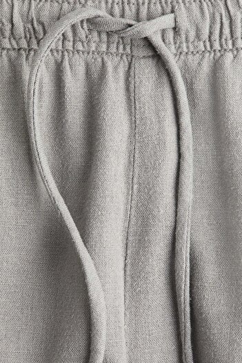 H&M Linen-blend drawstring trousers