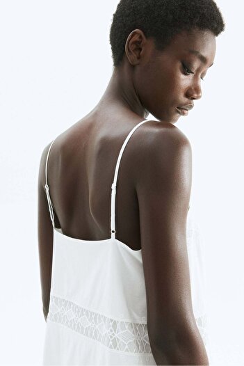 H&M Lace-inset strappy dress
