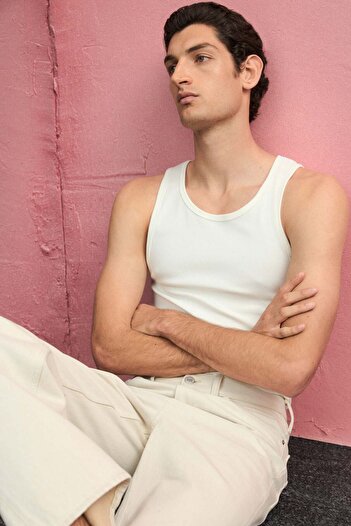 H&M Slim Fit Ribbed vest top