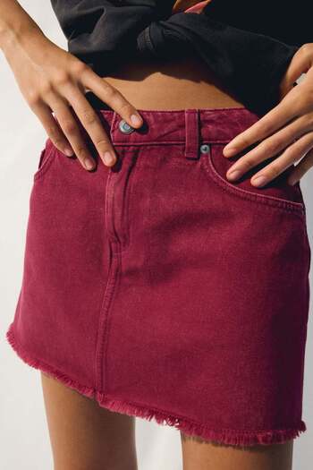 H&M Denim mini skirt