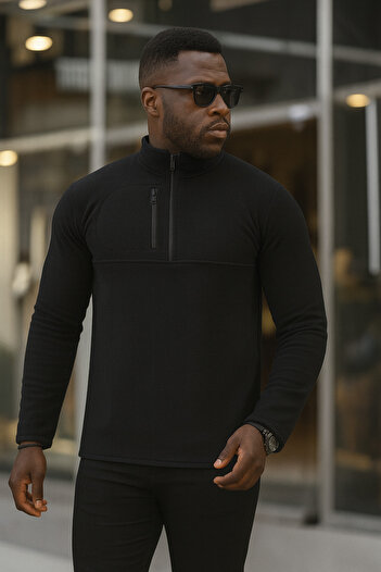golden toptan Half zippered fleece