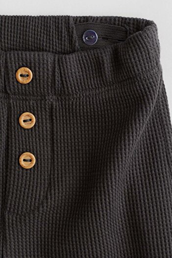 H&M Waffled jersey trousers