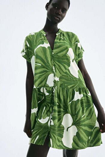 H&M Crinkled tunic dress