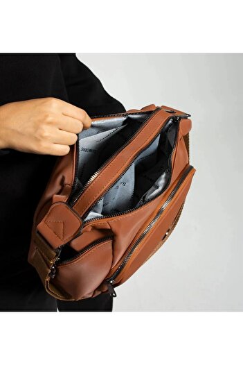çkn sedat çakan çanta & fular & aksesuar Casual Bag 5 Compartments Women's Crossbody and Shoulder Bag