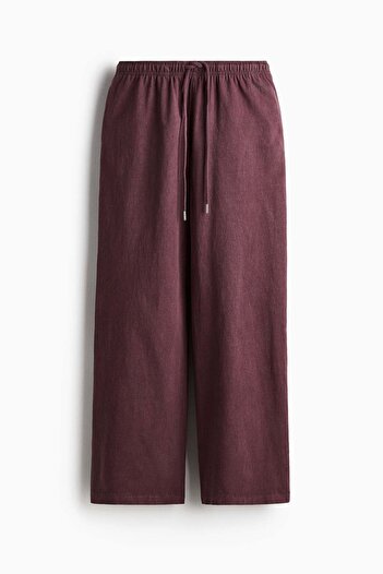 H&M Washed-look cotton trousers