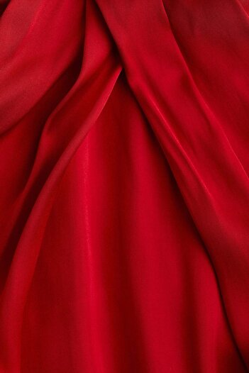 H&M Balloon-sleeved satin blouse