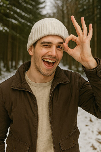 Lüx Wood Men's and Women's Knitted Beanie