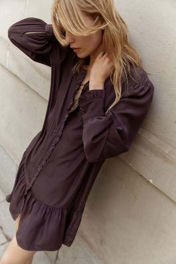 H&M Frill-trimmed shirt dress
