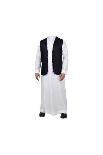 Aktham Men's summer sedari with qaitan - light elegance with a luxurious heritage character ✨