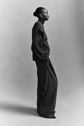 H&M Wide tailored trousers