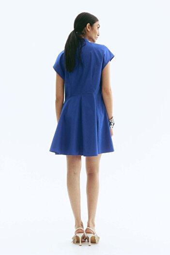H&M Flared poplin dress