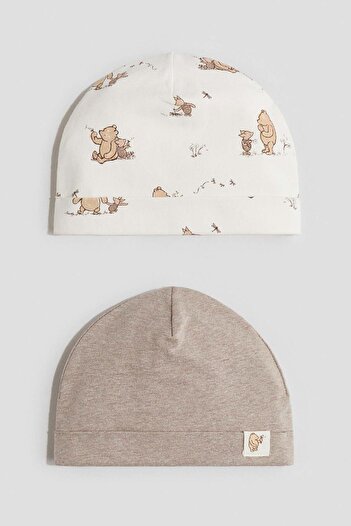 H&M 2-pack cotton jersey beanies
