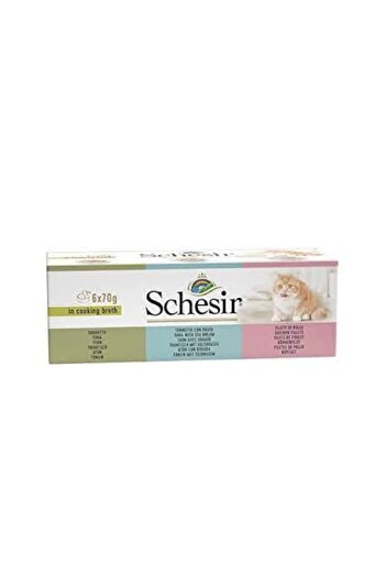 Schesir Sheba Canned Wet Cat Food Tuna Multi-Flavor 70g * 6 Cans