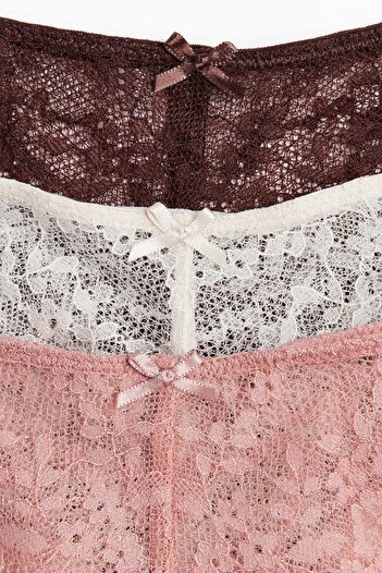 H&M 5-pack lace Brazilian briefs