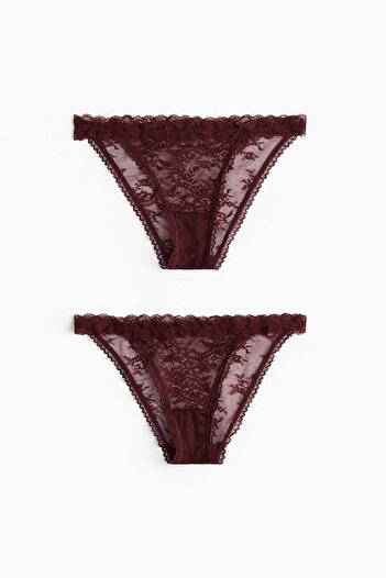H&M 2-pack lace tanga briefs