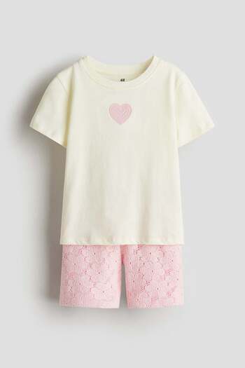 H&M 2-piece top and shorts set