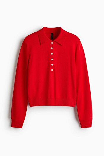 H&M Long-sleeved polo shirt