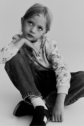 H&M Printed brushed-inside sweatshirt