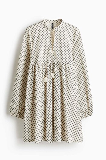 H&M Tie-detail cotton dress