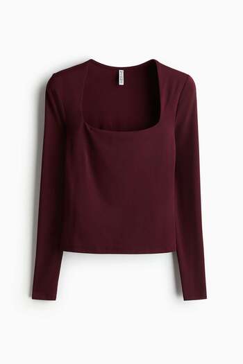 H&M Long-sleeved microfibre top