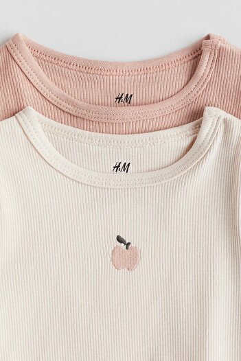 H&M 2-pack long-sleeved bodysuits