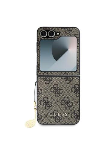 Guess Case 4G Charms Samsung Galaxy Z Flip6 Brown