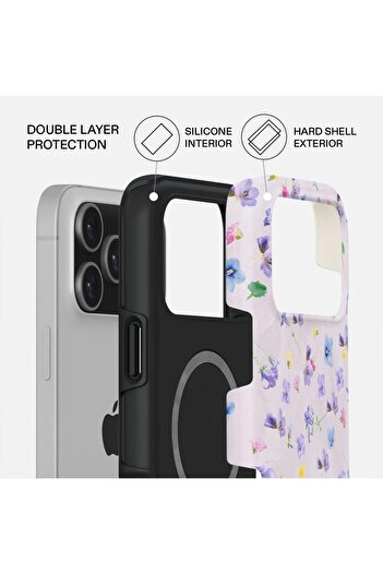 BURGA Dual Layer Magsafe Wildflower iPhone 17 Pro case