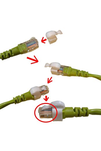 Konavix Ethernet Cable Repair Clip – Fix for Broken Connector
