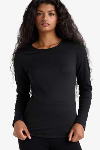 DeFacto Basic Plain Long Sleeve Top-Fall in Love F2546Ax25Au