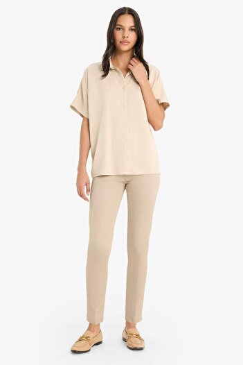 DeFacto Boxy Fit Belmando Short Sleeve Shirt E6386Ax25Sm