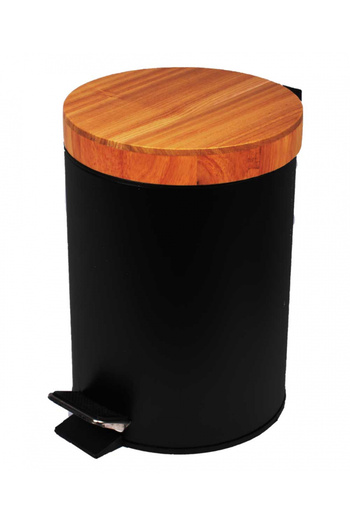 Other STEEL WASTE BIN 3L WITH BAMBOO LID 1133