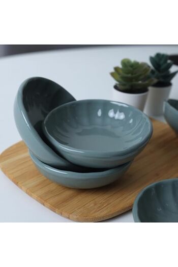 STOREMAX Goldwhirl Green Snack Bowl/Sauce Bowl 12 cm 6 Pieces 326 Trendflash 467437