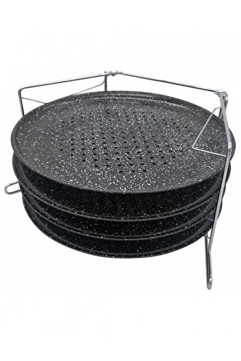 Other SET OF 4 KINGHOFF KH-1553 PIZZA BAKING TRAYS