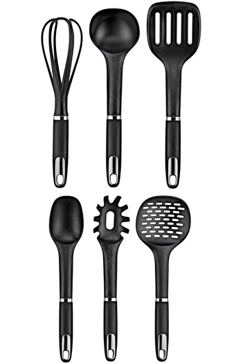 STOREMAX Ahmet 6-piece luxury dinnerware set, matte chrome, matte chrome