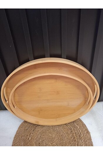 STOREMAX Tray 2 Oval, Tea Tray, Presentation Tray, Coffee Presentation Tray
