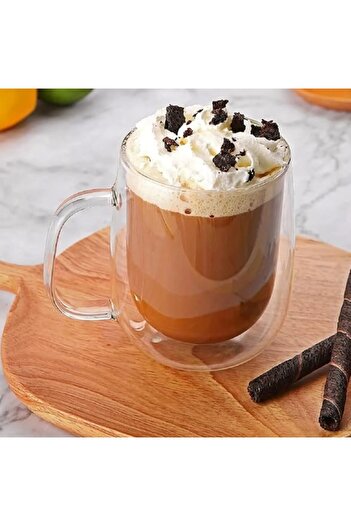 STOREMAX Goldwhirl Coffee Cup with Lid and Handle (Borosilicate) Trendflash 467437