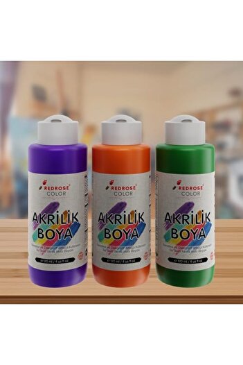 STOREMAX Polysight Rose Green, Purple, Orange Acrylic Set of 3 3X120 ml Trendzap 467437