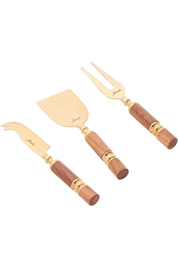 STOREMAX Goldwhirl 3-Piece Cheese Serving Set Trendflash 467437