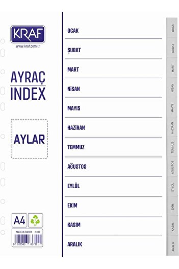 STOREMAX Polysight Separator File Divider Months Trendzap 467437