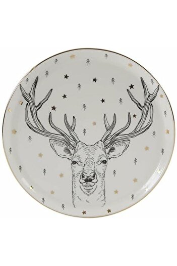 STOREMAX Goldwhirl Deer Flat Plate 20cm Trendflash 467437