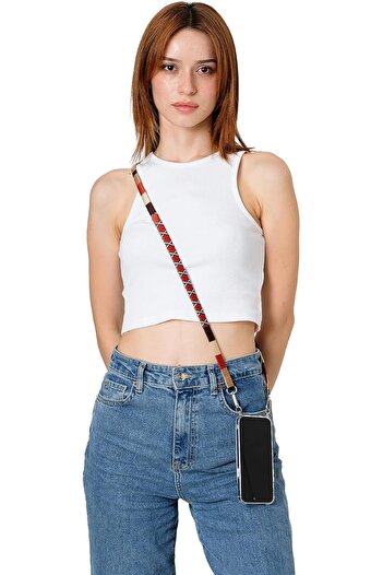 STOREMAX Polysight Cinnamon Hand Knitted Flat Phone and Bag Strap Trendzap 467437