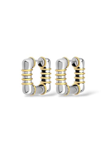 neslyaccessories Bicolor Square Earrings
